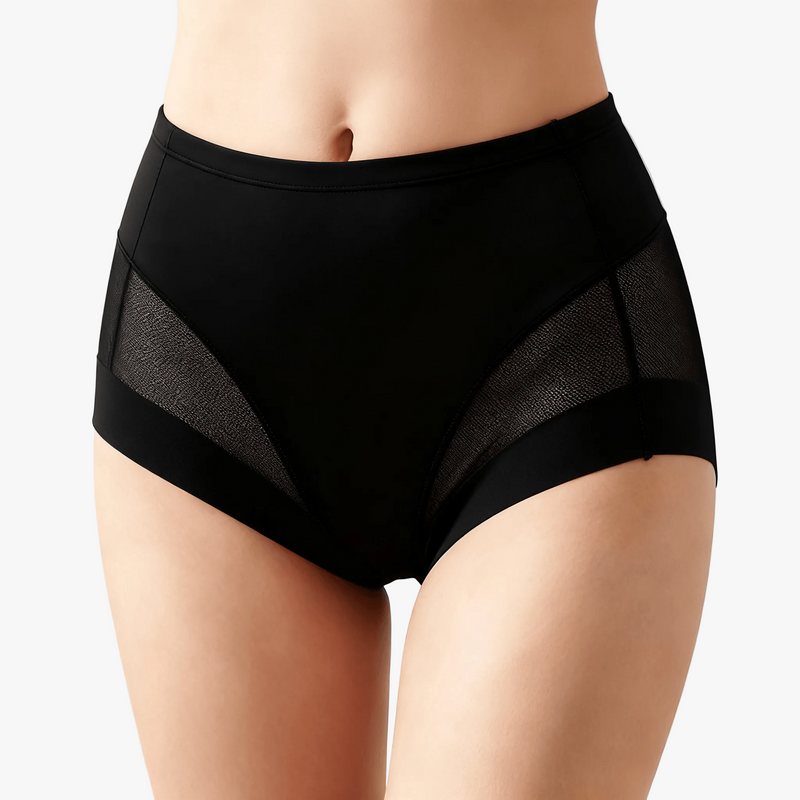 Black Blue Mesh Underwear